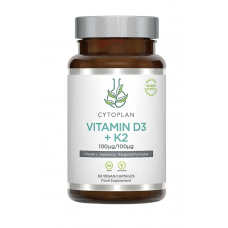 Vitaminas D3 + K2. Maisto papildas (60kaps.)